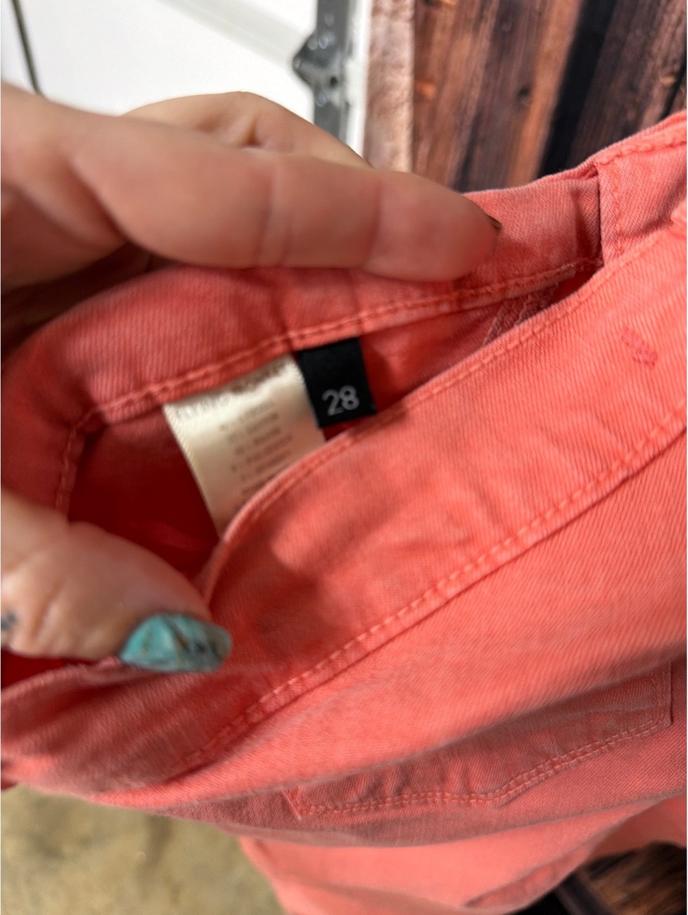 Flying Monkey Coral Skinny Jeans Size 28 - Picture 3 of 4
